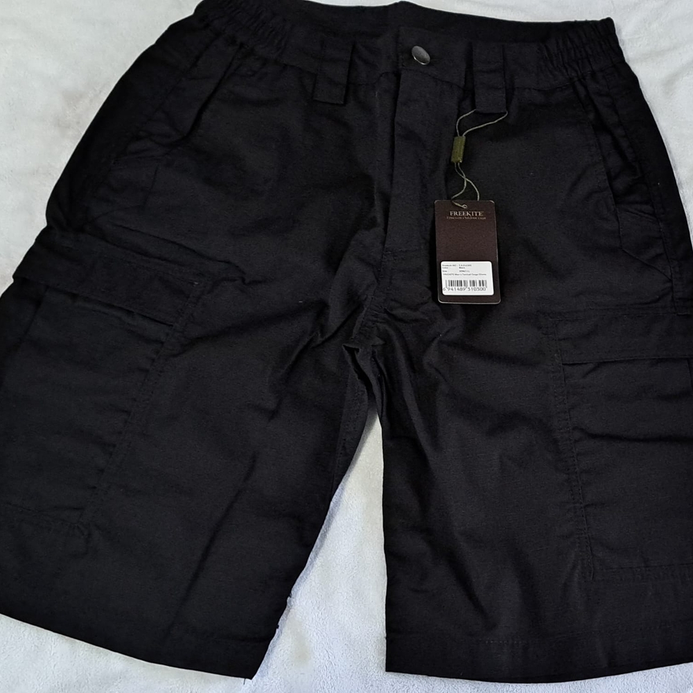 Men's Black Cargo Shorts